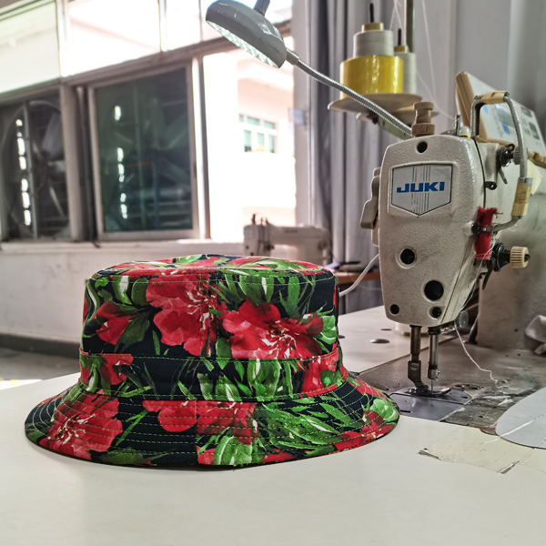 DW21#G  2021 new fashion sublimation printing flora bucket hats