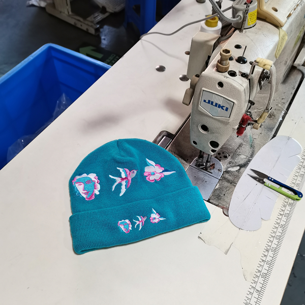 DW21#E  Customized embroidery logo beanie hats